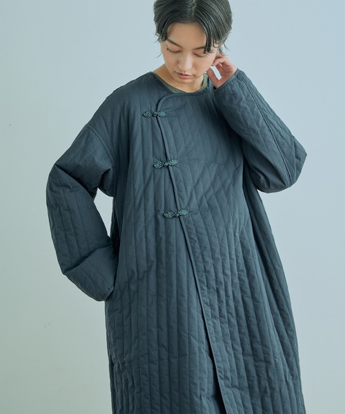 Kelen（ケレン）の「「KELEN / ケレン」LOUP / QUILTING DESIGN COAT（ダウンジャケット/コート・レディース・ブラック/ネイビー/アイボリー・S/M）」の4枚目の写真