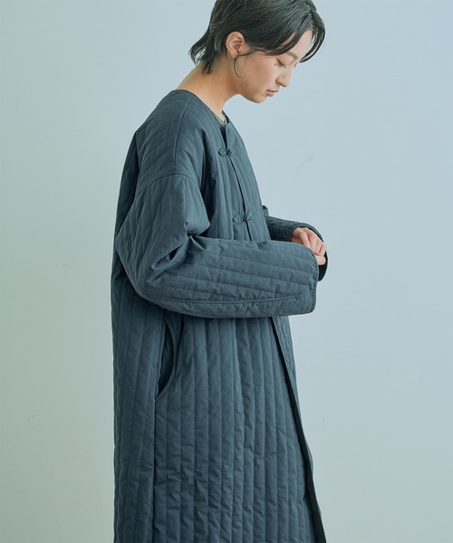 Kelen（ケレン）の「「KELEN / ケレン」LOUP / QUILTING DESIGN COAT（ダウンジャケット/コート・レディース・ブラック/ネイビー/アイボリー・S/M）」の13枚目の写真