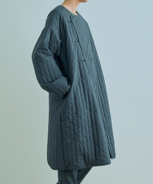 Kelen（ケレン）の「「KELEN / ケレン」LOUP / QUILTING DESIGN COAT（ダウンジャケット/コート・レディース・ブラック/ネイビー/アイボリー・S/M）」の9枚目の写真