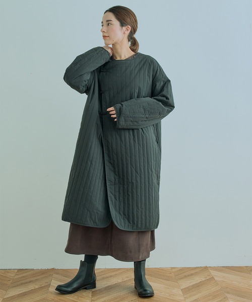 Kelen（ケレン）の「「KELEN / ケレン」LOUP / QUILTING DESIGN COAT（ダウンジャケット/コート・レディース・ブラック/ネイビー/アイボリー・S/M）」の5枚目の写真