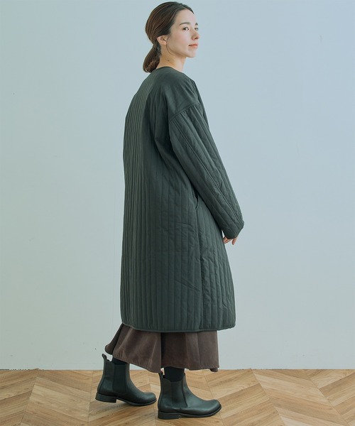 Kelen（ケレン）の「「KELEN / ケレン」LOUP / QUILTING DESIGN COAT（ダウンジャケット/コート・レディース・ブラック/ネイビー/アイボリー・S/M）」の22枚目の写真