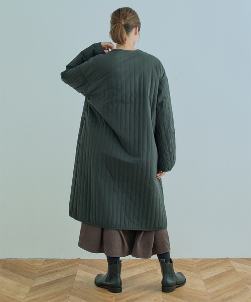 Kelen（ケレン）の「「KELEN / ケレン」LOUP / QUILTING DESIGN COAT（ダウンジャケット/コート・レディース・ブラック/ネイビー/アイボリー・S/M）」の10枚目の写真