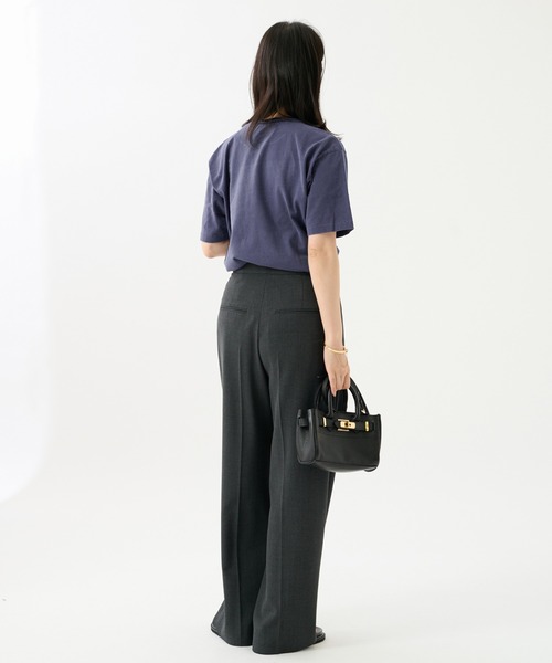 MIXTA（ミクスタ）の「《別注》【MIXTA/ミクスタ】TABBY PHYS.ED CREW S/S T SHRTS：Tシャツ（Tシャツ/カットソー・レディース・ネイビー/ブラウン/ナチュラル・MEDIUM）」の7枚目の写真