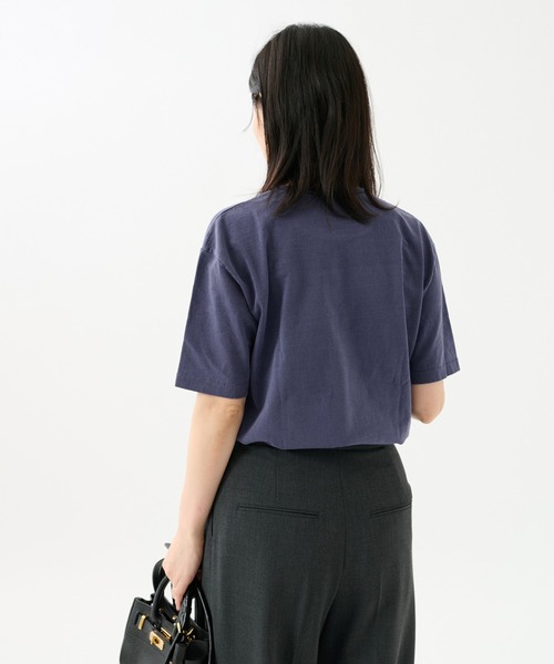 MIXTA（ミクスタ）の「《別注》【MIXTA/ミクスタ】TABBY PHYS.ED CREW S/S T SHRTS：Tシャツ（Tシャツ/カットソー・レディース・ネイビー/ブラウン/ナチュラル・MEDIUM）」の10枚目の写真