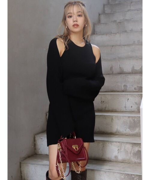 EVRIS(エヴリス)の「クロコライクハンドバッグ(ハンドバッグ・レディース・ブラック/パープル/ブラウン/ブルー・FREE)」の20枚目の写真