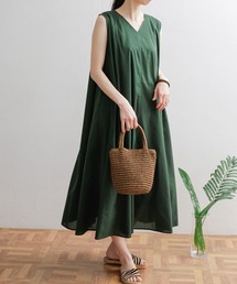 URBAN RESEARCH DOORS | コットンAラインノースリーブワンピース(ワンピース)