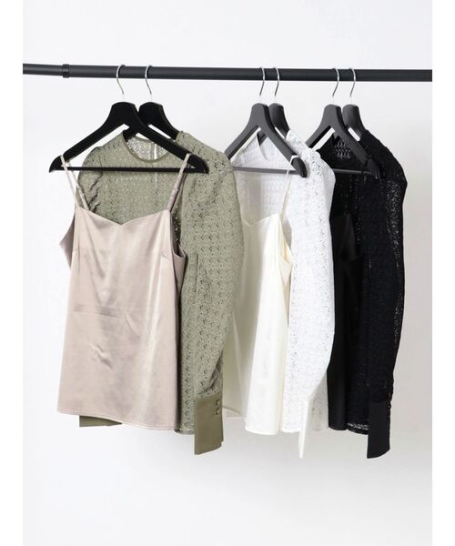 LAGUNAMOON（ラグナムーン）の「レーステキスタイルブラウス（シャツ/ブラウス・レディース・ホワイト/ブラック/カーキ・FREE）」の8枚目の写真