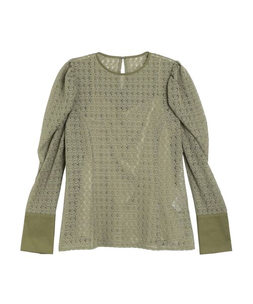 LAGUNAMOON（ラグナムーン）の「レーステキスタイルブラウス（シャツ/ブラウス・レディース・ホワイト/ブラック/カーキ・FREE）」の7枚目の写真