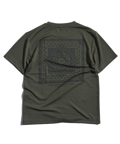 Satellite（サテライト）の「【SATELLITE(サテライト)】CRUISER TEE PAISLEY / ワイドシルエット / 吸汗速乾/ ドライフィット（Tシャツ/カットソー・メンズ・ブラック/ダークグリーン/ブラウン系その他・M/L）」の3枚目の写真