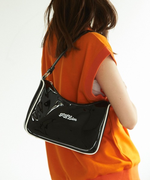 PBLIM(ページボーイリム)の「PAGEBOYLIM/エナメルバック(ハンドバッグ・レディース・ホワイト/ブラック・FREE)」の2枚目の写真