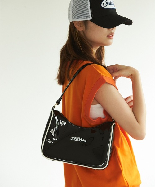 PBLIM(ページボーイリム)の「PAGEBOYLIM/エナメルバック(ハンドバッグ・レディース・ホワイト/ブラック・FREE)」の3枚目の写真