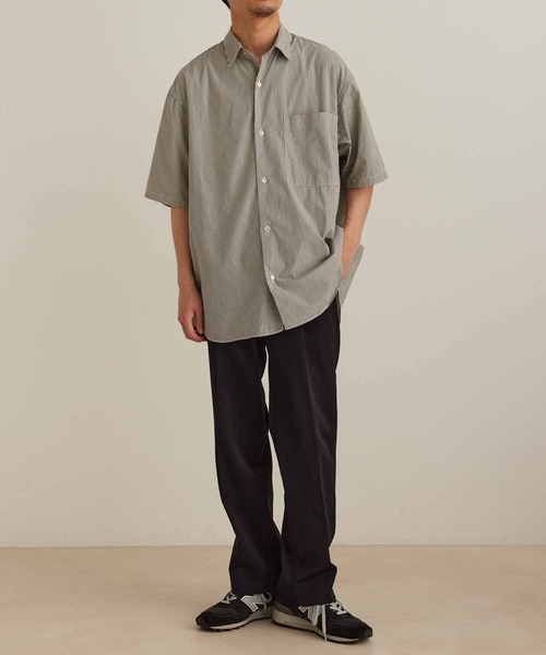 ADAM ET ROPE'(アダムエロペ)の「ビッグシルエット レギュラーカラー アソート HSシャツ(シャツ/ブラウス・メンズ・ネイビー/ブルー系その他・M/L)」の9枚目の写真