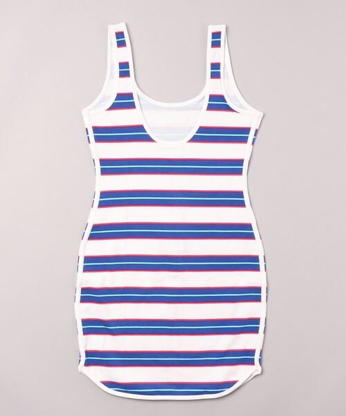 Guess（ゲス）の「GUESS Originals Striped Dolphin Hem Dress（ワンピース・レディース・ブルー・X-SMALL/MEDIUM/SMALL）」の6枚目の写真