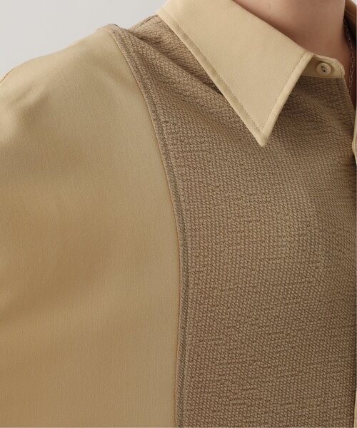 DOUBLE NAME（ダブルネーム）の「ショート丈異素材シャツ（シャツ/ブラウス・レディース・ブラック/イエロー/キナリ・FREE）」の15枚目の写真