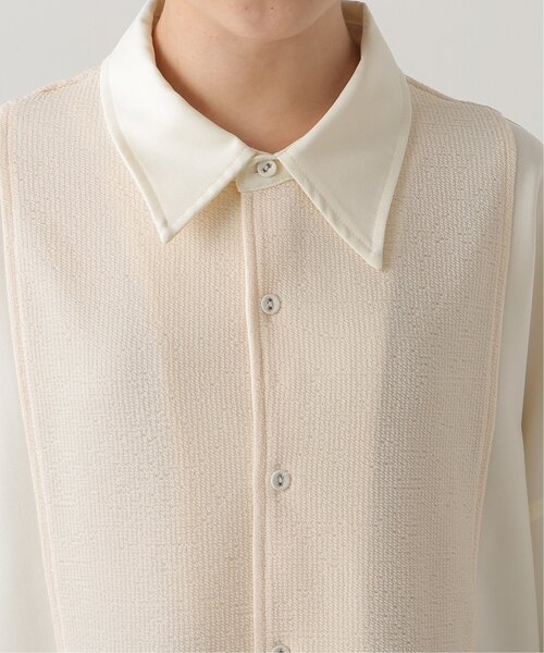 DOUBLE NAME（ダブルネーム）の「ショート丈異素材シャツ（シャツ/ブラウス・レディース・ブラック/イエロー/キナリ・FREE）」の22枚目の写真