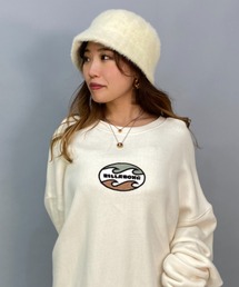 BILLABONG/ビラボン  ビッグシルエット/オーバーサイズ/無地ワンポイントロゴスウェット  BC014-003