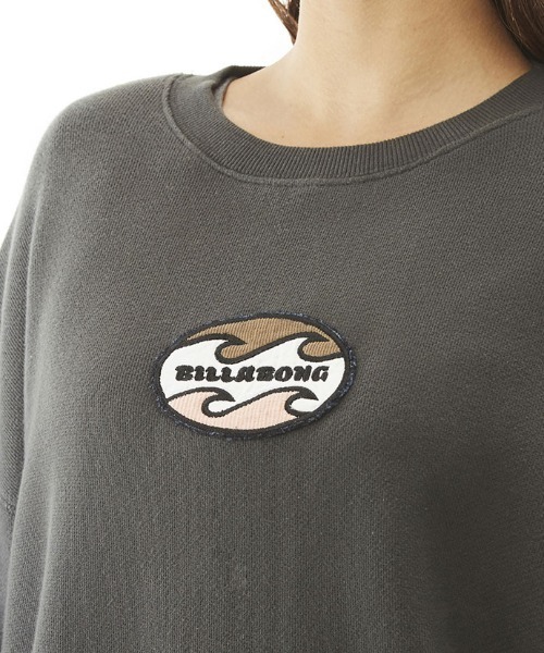 BILLABONG（ビラボン）の「BILLABONG/ビラボン  ビッグシルエット/オーバーサイズ/無地ワンポイントロゴスウェット  BC014-003（スウェット・レディース・ホワイト/ブラック・M/L）」の13枚目の写真