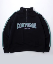 CONVERSE（コンバース）の「CONVERSE（コンバース）カレッジロゴハーフジップスウェットトレーナー（裏起毛）（スウェット）」