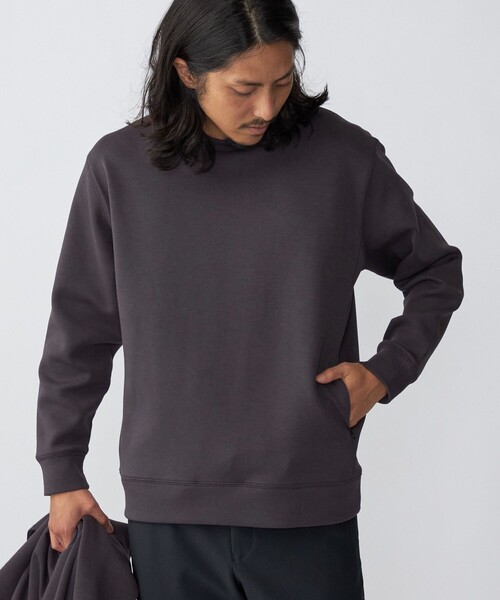 SHIPS(シップス)の「*SHIPS: ハイゲージ ポンチ クルーネック プルオーバー カットソー(スウェット・メンズ・ベージュ/ネイビー/オフホワイト/ダークグレー・SMALL/MEDIUM/LARGE/X-LARGE)」の3枚目の写真