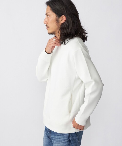 SHIPS(シップス)の「*SHIPS: ハイゲージ ポンチ クルーネック プルオーバー カットソー(スウェット・メンズ・ベージュ/ネイビー/オフホワイト/ダークグレー・SMALL/MEDIUM/LARGE/X-LARGE)」の13枚目の写真