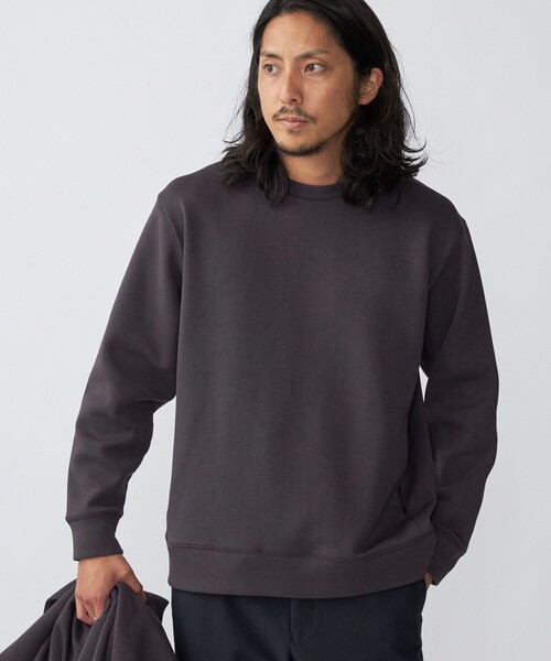 SHIPS(シップス)の「*SHIPS: ハイゲージ ポンチ クルーネック プルオーバー カットソー(スウェット・メンズ・ベージュ/ネイビー/オフホワイト/ダークグレー・SMALL/MEDIUM/LARGE/X-LARGE)」の16枚目の写真