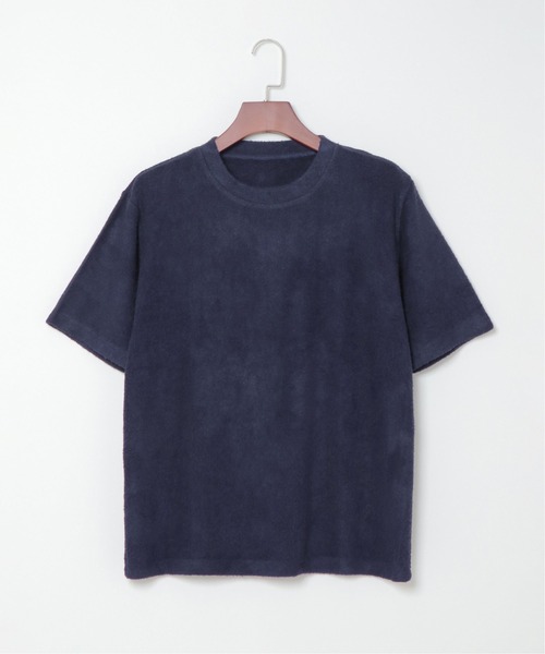 sleeping.com（スリーピングドットコム）の「オリジナルの香り付き素材 メンズ・ゆるふわダブルパイルカットソー半袖トップス（ルームウェア/パジャマ・メンズ・ベージュ/ネイビー/オリーブ/スカイブルー・ﾌﾘ-）」の12枚目の写真