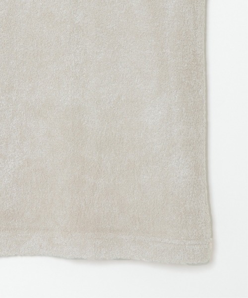 sleeping.com（スリーピングドットコム）の「オリジナルの香り付き素材 メンズ・ゆるふわダブルパイルカットソー半袖トップス（ルームウェア/パジャマ・メンズ・ベージュ/ネイビー/オリーブ/スカイブルー・ﾌﾘ-）」の7枚目の写真