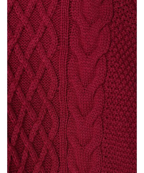 Green　Parks（グリーンパークス）の「ケーブル釦カーディガン（カーディガン/ボレロ・レディース・ベージュ/オフホワイト/ピンク/ブルー/ダークグレー・FREE）」の12枚目の写真