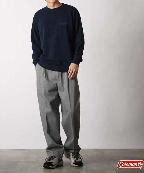 COLEMAN（コールマン）の「◆【Coleman/コールマン別注】レトロワッペンバック刺繍スウェットトレーナー（スウェット・メンズ・ダークグリーン/ネイビー/オフホワイト・02/03/04）」の21枚目の写真
