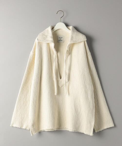 HEAR MY NAME（ヒアマイネーム）の「【別注】＜HEAR MY NAME＞メキシカン プルオーバー -ウォッシャブル-（その他トップス・レディース・オフホワイト/ブラック・FREE）」の4枚目の写真