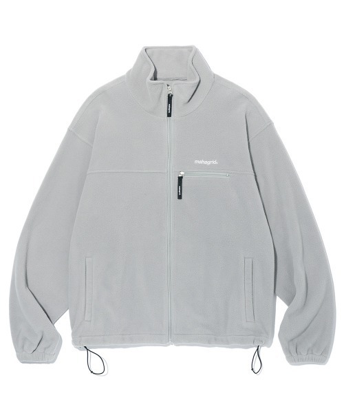 MAHAGRID(マハグリッド)の「『mahagrid/マハグリッド』MICRO FLEECE JACKET/マイクロフリースジャケット(ブルゾン・レディース・ブラック/ネイビー/グレー/アイボリー・M/L/S)」の3枚目の写真