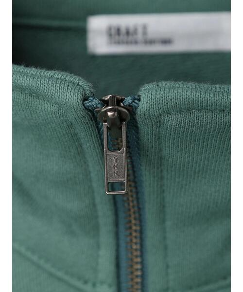 CRAFT STANDARD BOUTIQUE(クラフトスタンダードブティック)の「ハイネックZIP裏毛プルオーバー(スウェット・レディース・ベージュ/グリーン/チャコールグレー・M/L)」の13枚目の写真