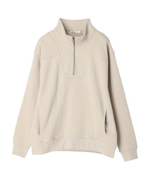 CRAFT STANDARD BOUTIQUE(クラフトスタンダードブティック)の「ハイネックZIP裏毛プルオーバー(スウェット・レディース・ベージュ/グリーン/チャコールグレー・M/L)」の7枚目の写真