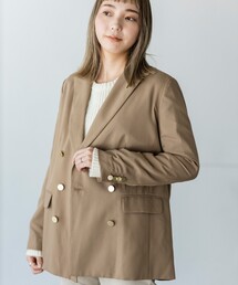 THE SHOP TK  | 【洗える/ウール混】ダブルジャケット(テーラードジャケット)