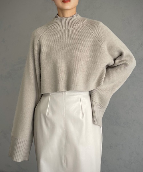 &g'aime（アンジェム）の「【&g’aime】マルチウェイスリーブボリュームニット（ニット/セーター・レディース・ブラック/パープル/グレイッシュベージュ・FREE）」の10枚目の写真