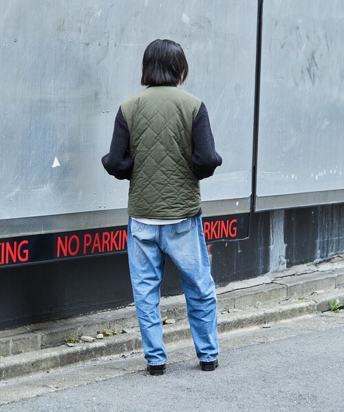 HINSON(ヒンソン)の「HINSON/ヒンソン ランダムワッペン 中綿ベスト(ベスト・メンズ・オリーブ/ブラック・LARGE/MEDIUM)」の6枚目の写真