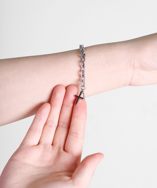 minsobi（ミンソビ）の「クロスブレスレット（ブレスレット・メンズ・シルバー・FREE）」の7枚目の写真