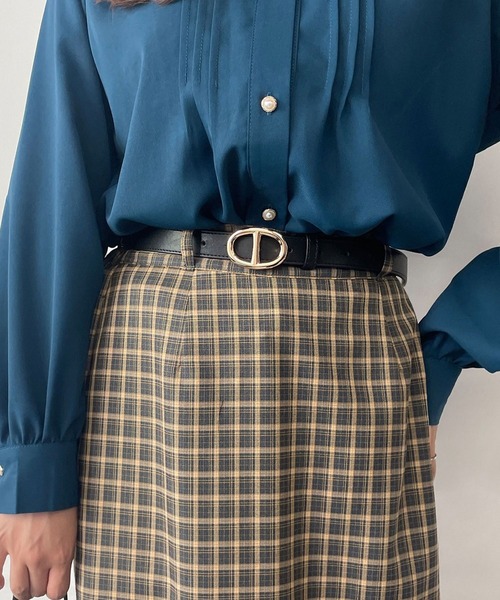 179/WG（イチナナキュウダブルジー）の「ギボシバックルベルト（ベルト・レディース・ブラウン/ブラック/ベージュ・FREE）」の2枚目の写真