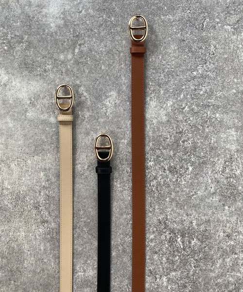 179/WG（イチナナキュウダブルジー）の「ギボシバックルベルト（ベルト・レディース・ブラウン/ブラック/ベージュ・FREE）」の15枚目の写真