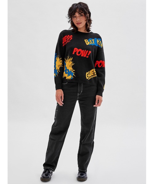 Guess(ゲス)の「GUESS Originals x Batman Jacquard Sweater(ニット/セーター・レディース・ブラック・X-SMALL/MEDIUM/SMALL)」の6枚目の写真