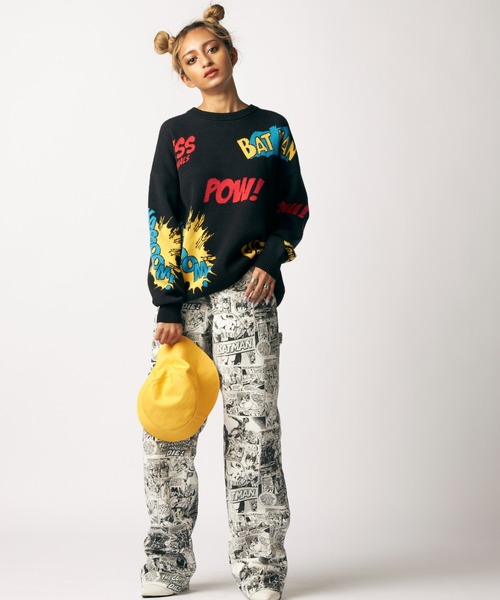 Guess(ゲス)の「GUESS Originals x Batman Jacquard Sweater(ニット/セーター・レディース・ブラック・X-SMALL/MEDIUM/SMALL)」の9枚目の写真