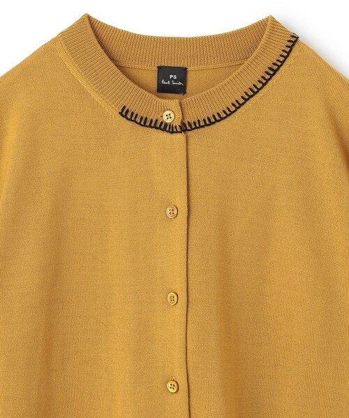 Paulsmith PSポールスミスステッチトリム　ウールベーシックカーディガン PS Paul Smith（ピーエスポールスミス）の「【洗える】ステッチトリム