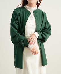 Fizz | 【Fizz/フィズ】　スパンブロードBACKフリルシャツ(シャツ/ブラウス)