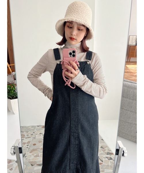 JUMELLE（ジュメロ）の「ボアバケットハット（ハット・レディース・ブラック/アイボリー・FREE）」の5枚目の写真