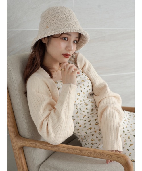 JUMELLE（ジュメロ）の「ボアバケットハット（ハット・レディース・ブラック/アイボリー・FREE）」の9枚目の写真