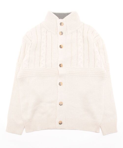 CERCA(チェルカ)の「bling leads/A/T ケーブル切替H/Nカーデ(カーディガン/ボレロ・メンズ・ブラック/チャコールグレー/ブルー系その他/ベージュ・MEDIUM/LARGE)」の9枚目の写真