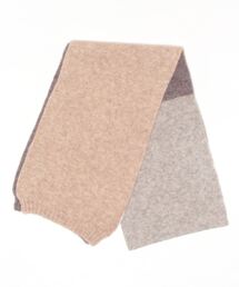 mimis | 3トーン配色ニットマフラー(マフラー)