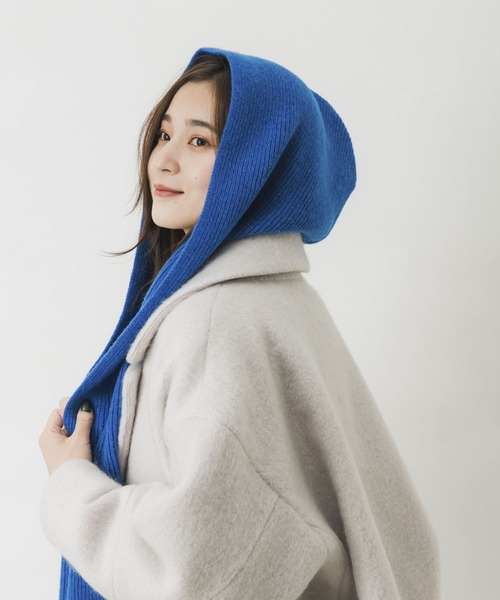 TWEED MILL（ツイードミル）の「TWEED MILL Rib Hooded Scarf
