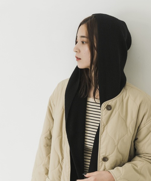 TWEED MILL（ツイードミル）の「TWEED MILL Rib Hooded Scarf