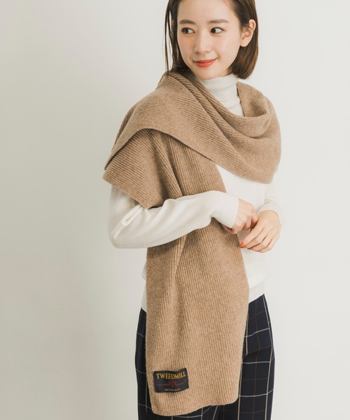 TWEED MILL（ツイードミル）の「TWEED MILL Rib Hooded Scarf